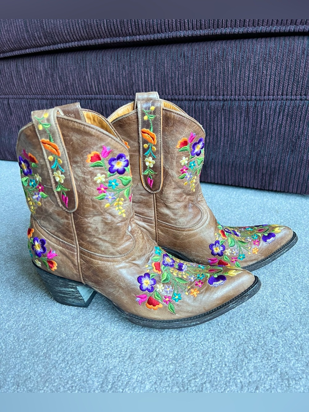 Old Gringo 10 B Sora Floral Western Cowboy Cowgirl ankle Boots